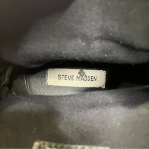 Steve Madden Travis faux leather boots‎ black women’s size 9 punk gothic casual thumbnail 9