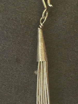 ✨VTG Southwest Sterling Liquid Silver 10-Strand Necklace - Rising Sun Hallmark thumbnail 2