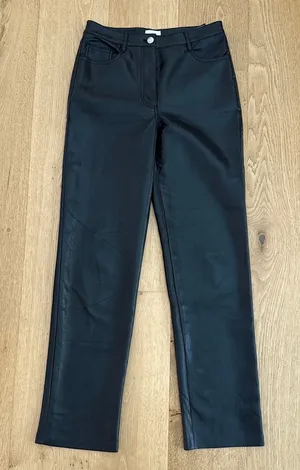 Wilfred Faux Leather Pants Vegan Size US4 Black thumbnail 1