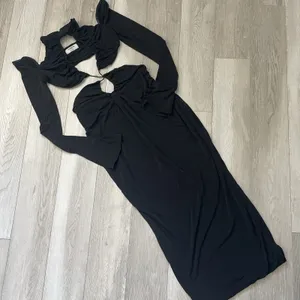 House of CB Dress serafina cutout maxi womens Black (medium) going out party thumbnail 3