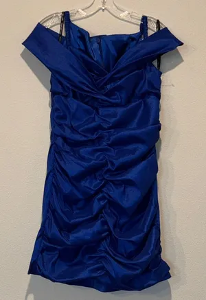 Vintage Jessica McClintock‎ Blue Cocktail Dress thumbnail 1