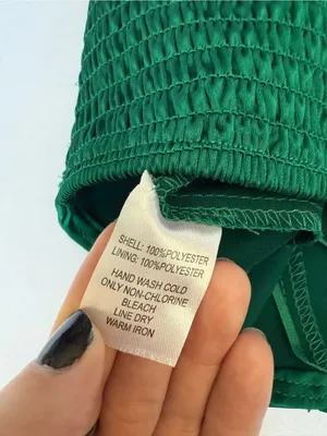 House of Harlow 1960 Emerald Green Satin Rhinestone Trim Crop Top Size Medium thumbnail 5