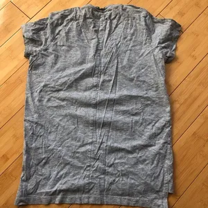 Zara T Shirt Cotton Gray V Neck Short Sleeve Size Small Excellent Condition thumbnail 3