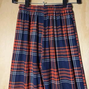 NFL Chicago Bears Plaid Pajama XS Orange‎ Blue Sleepwear Lounge thumbnail 7