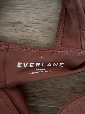 Everlane Renew Brown Nikini Top - Size Small thumbnail 5