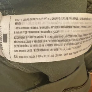 Abercrombie & Fitch Cargo Pants Olive Green Utility Pockets Straight Leg Size 27 thumbnail 6
