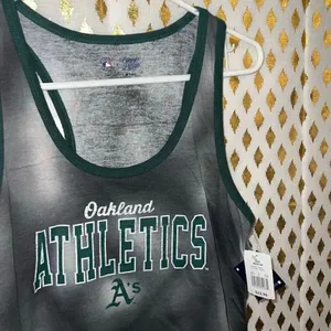 NWT Oakland athletics A’s tank top baseball shirt size M thumbnail 2