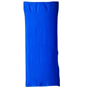 NWT ~ Sexy FABLETICS Bright Blue Long Body Hugging Activewear Slit Skirt MEDIUM thumbnail 5