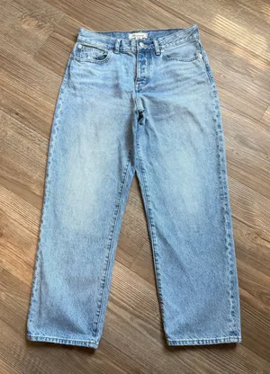 Madewell Low-Slung Straight Jeans  thumbnail 1