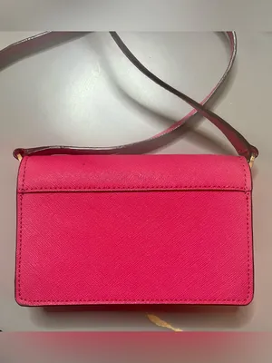 Kate Spade Cameron Pink Saffiano Leather Flap Crossbody Bag NWOT thumbnail 2