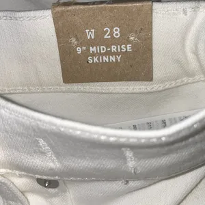 NWT Madewell 9" Mid-Rise Skinny Jeans white SZ-28 thumbnail 7