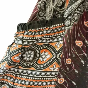 Harem Garden Rayon Aztec Tribal Festival Gypsy Bohemian Yoga Pants SZ 3XL #2591 thumbnail 6