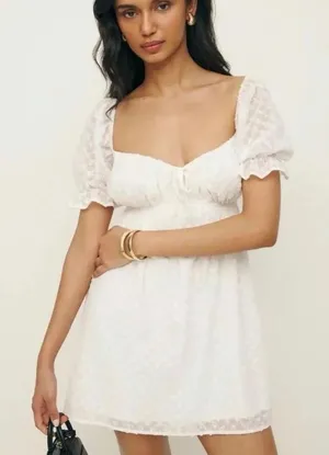 Reformation Channa Eyelet Dress Size 2 thumbnail 1
