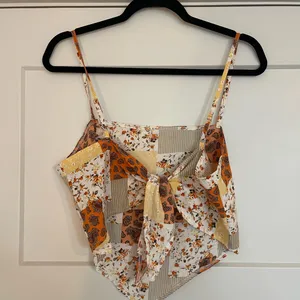 Patchwork Floral Bandana Spaghetti Strap Top thumbnail 2
