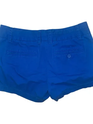J. Crew Cobalt Blue 100% Cotton Chino Shorts Size 4 thumbnail 3