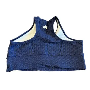 Booty by Brabants Dark Blue Two Piece Workout Set Bra Top Leggings One Size thumbnail 9