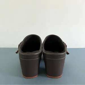 Crocs Sarah Belted‎ Dark Brown Heel Clogs thumbnail 6