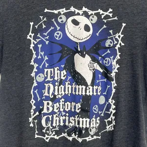 Disney Nightmare Before Christmas Jack Skellington Short Sleeve Crew T-Shirt thumbnail 4