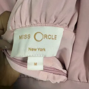 Miss Circle sz M pink plunge fitted mini party‎ dress thumbnail 4