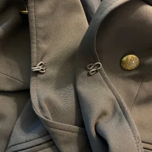 Suzy Shier Olive Green Military Double Breasted Blazer Jacket S Band Dark Academia Office thumbnail 7