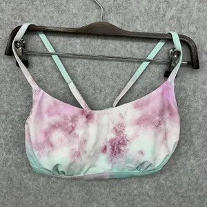NEW Cupshe Pink Blue TyeDye 2 Pc Beach Swimsuit Swim Bikini Padded Bra Women XL thumbnail 2