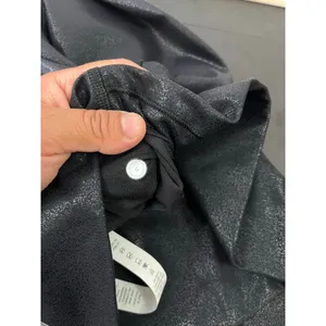 Lululemon Wunder Under Crop High-Rise Luminosity Foil Print‎ Black Black Size 4 thumbnail 2
