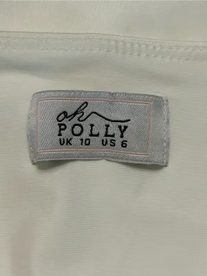Oh Polly White Halter Neck with Side Cutouts and Ties. Size 6 thumbnail 12