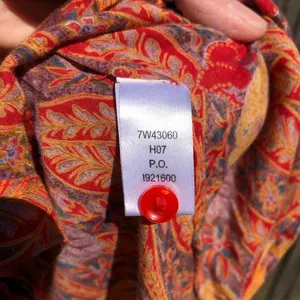 Lucky Brand long sleeve Floral Print blouse L thumbnail 4