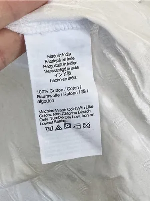 NWT J. Crew White Flutter-Sleeve Cotton Clip Top - Size: Large thumbnail 4