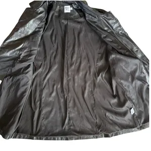 Princess Polly Faux Leather Jacket Sz‎ 8 Black Blazer Chic Office thumbnail 9