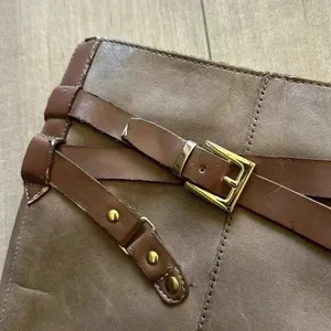 Franco Sarto Coraline Riding Boots Tan Brown Leather Knee High Zip Women’s Sz 9 thumbnail 4