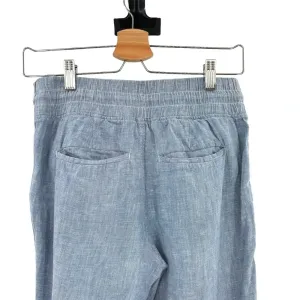 Athleta Cabo Linen‎ Wide Leg Pant Chambray Blue Size 0 thumbnail 11