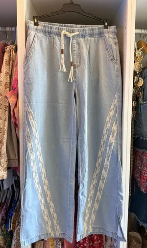 Casual pull on pants Blue Size M thumbnail 1