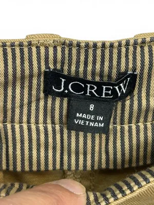 J.Crew Pleated Heritage Chino Shorts Women’s 8 Khaki 3” Inseam Stretch NWT thumbnail 9
