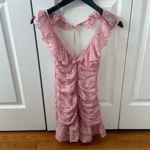For Love & Lemons Chantel Mini Dress in Pink thumbnail 2