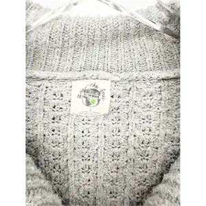 Free People Colorado 1/2 Zip Pullover Sweater Women's S‎ Gray Cozy thumbnail 5