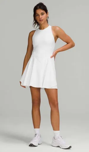NWT Lululemon Court Crush Dress White Size 2 thumbnail 1