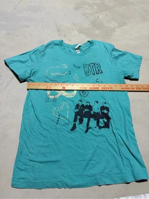 Big time rush BTR forever tour 2022 Teal Graphic T-Shirt medium thumbnail 2