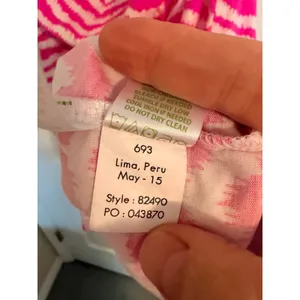 Lilly Pulitzer Strapless Dress Womens Medium Pink Chevron Ikat 82490‎ Mini Beach thumbnail 8