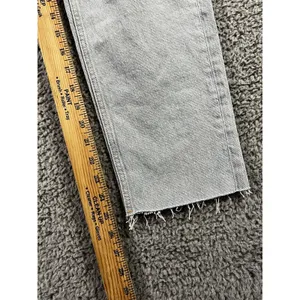 Zara‎ Jeans Women 6 High Rise Straight Leg Distressed Light Wash Denim Pants thumbnail 6