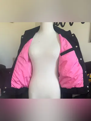 JH Design 1998 Pink Ford Mustang Racing Jacket Y2K rare HTF XLARGE Women’s thumbnail 10
