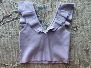 Express Ruffle Crop Top thumbnail 2