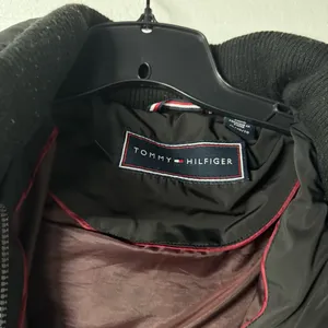 Tommy Hilfiger Coat Puffer Down Women XL Black Full Zip Faux Fur Hooded Long thumbnail 3