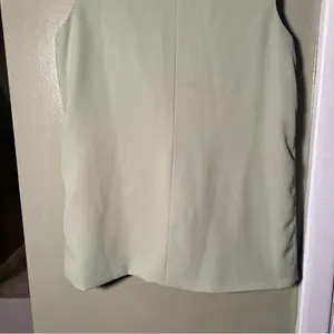 Prettygarden Women's Size Small Sleeveless Vest Light Sage Green One Button 7106 thumbnail 9