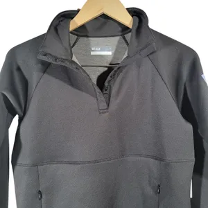 LIJA Women's Black‎ Royal 1/4 Zip Moisture Wicking Athletic Pullover Top S thumbnail 4