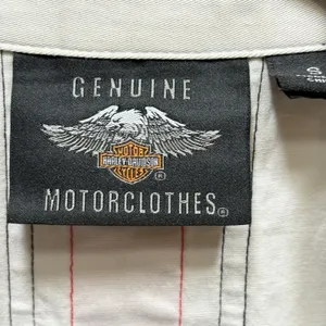 HARLEY-DAVIDSON Women’s ZipUp Vest/Tank Embroidered Off-White Tailored Cut Small thumbnail 5