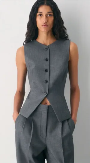 Aritzia Wilfred Regal Crepette Vest Size 4 thumbnail 1