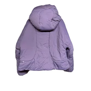 Lululemon Hooded Insulated Wrap Jacket Heathered Light Orbit Women's Size 8‎ thumbnail 4