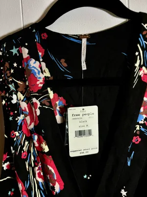 Free People Floral Wrap Top thumbnail 3