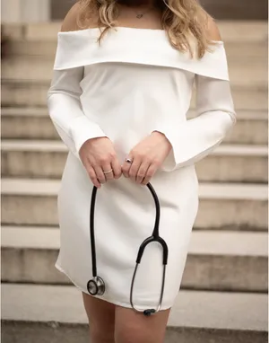 White Long Sleeve Dress Lulus thumbnail 2